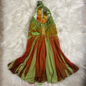 Open Back Halter Blouse